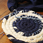 photo vannerie spiralée textile